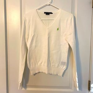 Ralph Lauren polo lightweight sweater w green logo